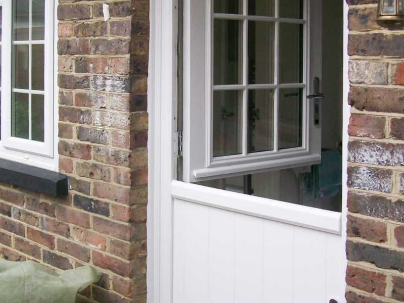 White uPVC Stable Door home counties